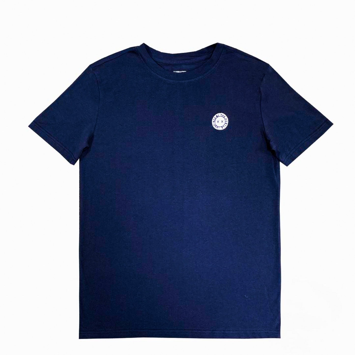 Inspired Badge Essential T-Shirt Navy Blue/White* - UndraftedShop