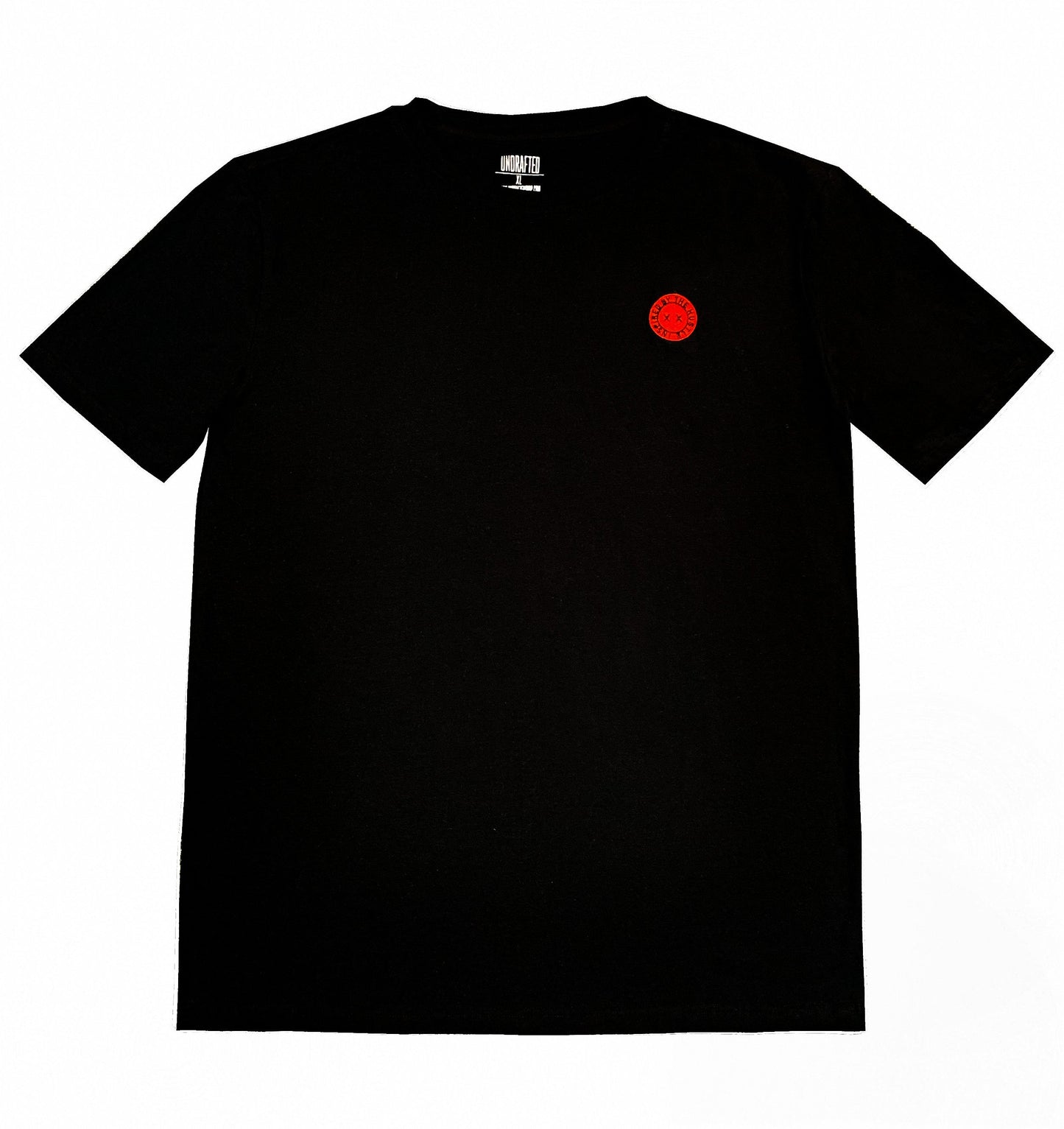 Inspired Badge Essential T-Shirt Black/Red* - UndraftedShop