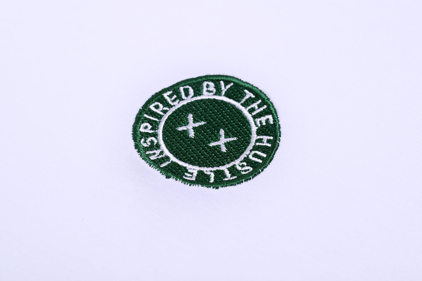 Inspired Badge Essential T-Shirt White/Money Green* - UndraftedShop