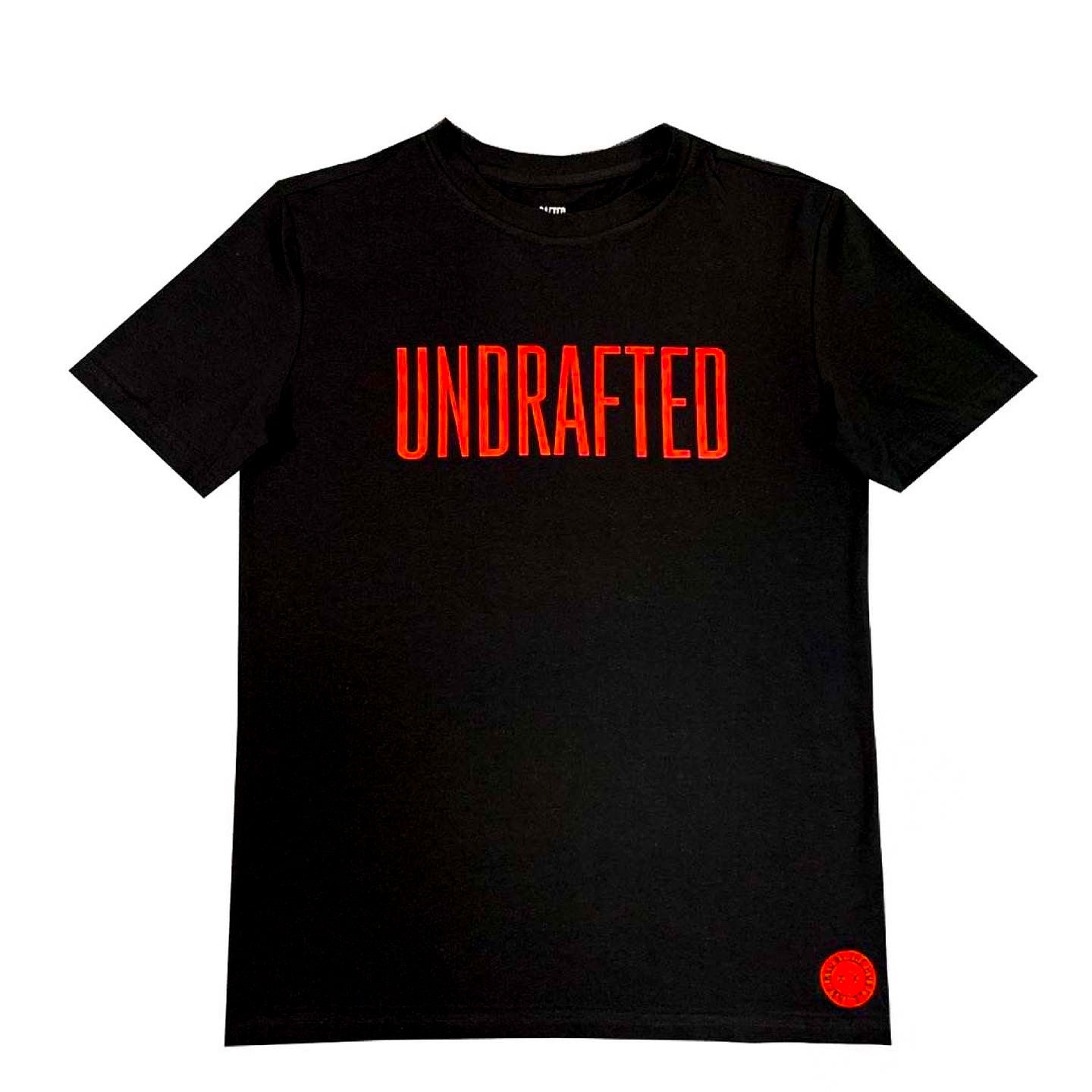 Undrafted T-Shirt Black/Red* - UndraftedShop