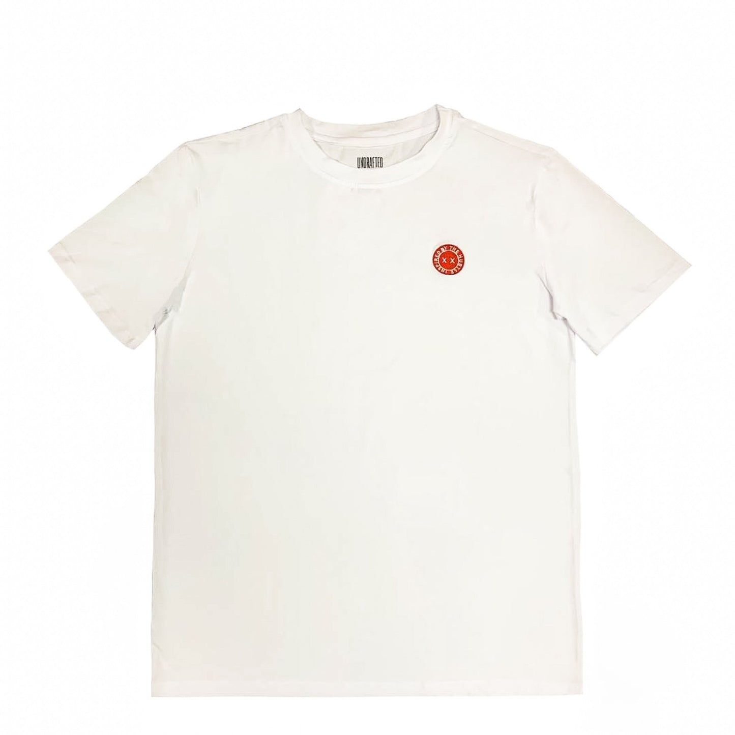 Inspired Badge Essential T-Shirt White/Red* - UndraftedShop