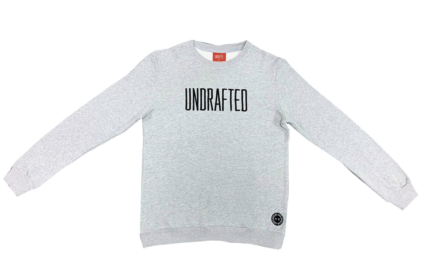 Embroidered Undrafted Sweatshirt Heather/Black* - UndraftedShop