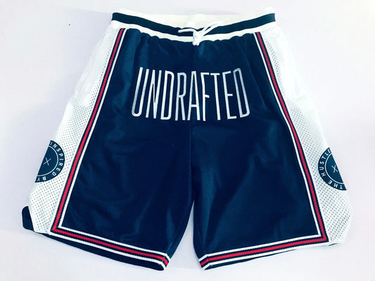 Undrafted Basketball Shorts Navy Blue/White/Red