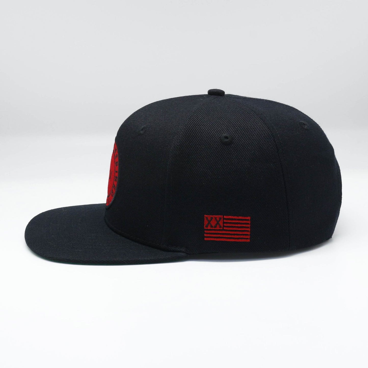 Inspired By The Hustle Snapback - Black/Red - UndraftedShop