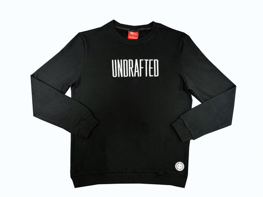 Embroidered Undrafted Sweatshirt Black/White*