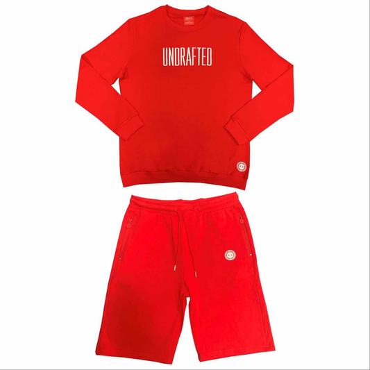 Red Crewneck/Shorts Bundle