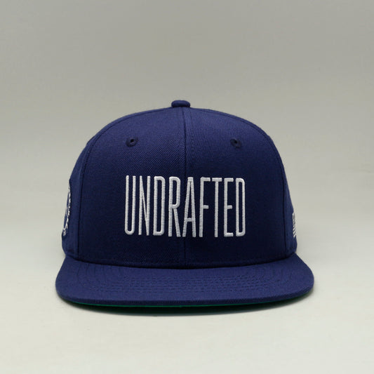 Undrafted Snapback - Navy Blue/White*