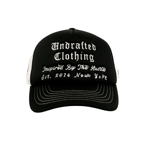 Undrafted Trucker Hat Black/White