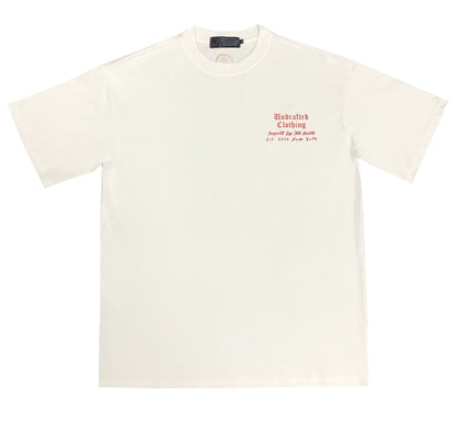 Undrafted Oversized T-Shirt White/Red*