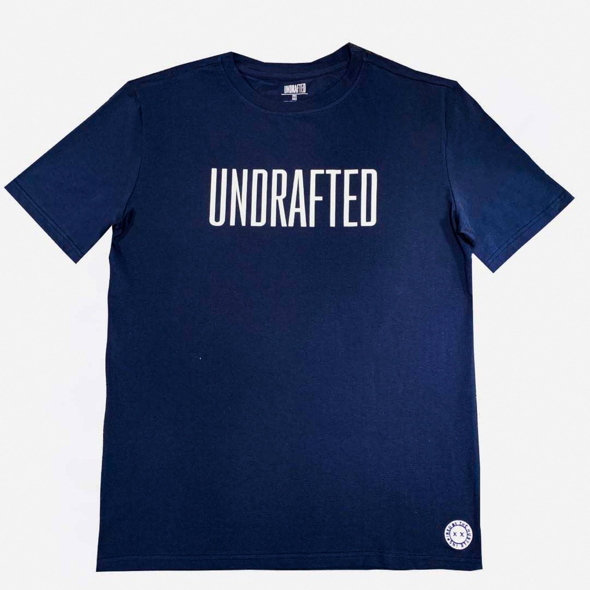 Undrafted T-Shirt Navy Blue/White