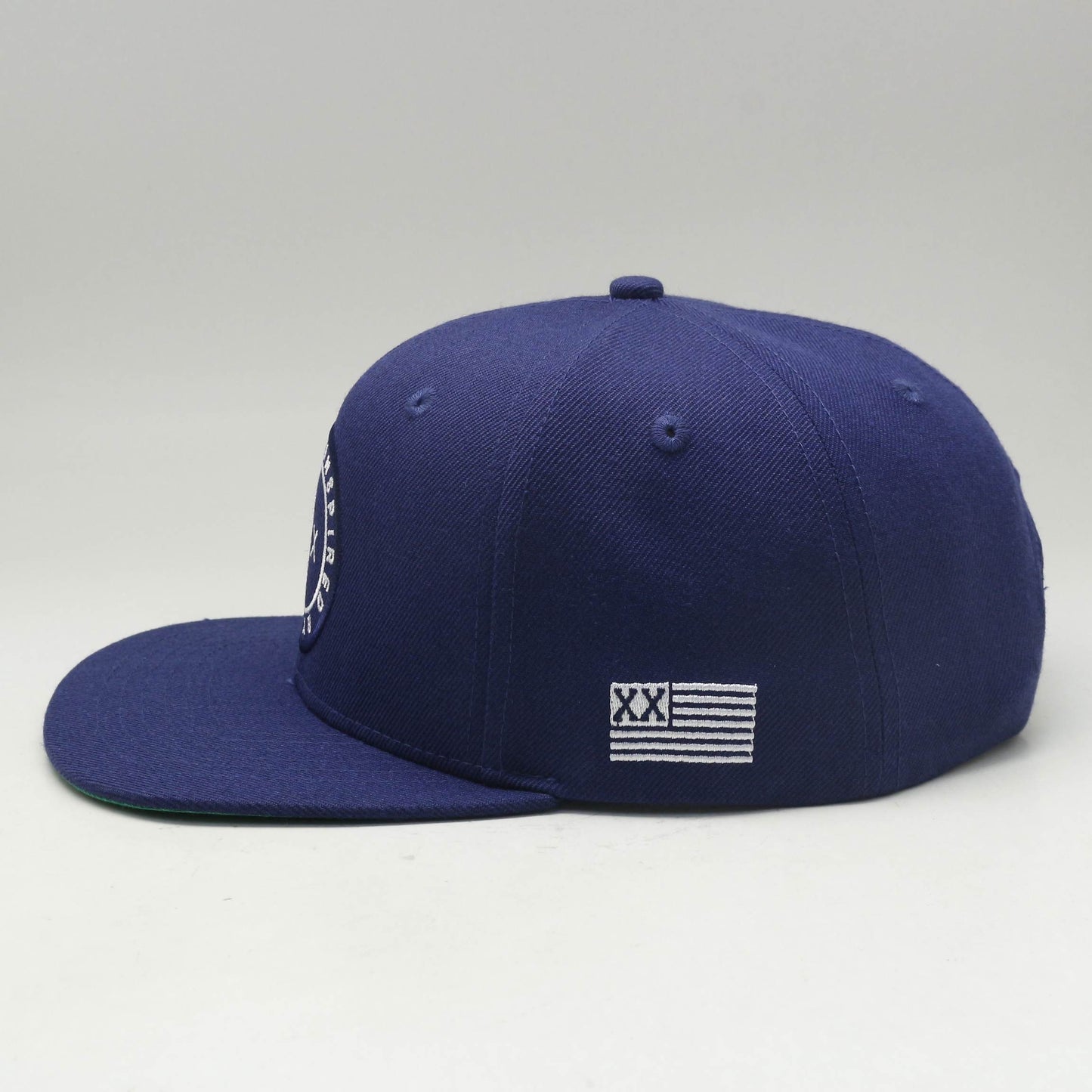 Inspired By The Hustle Snapback - Navy Blue/White