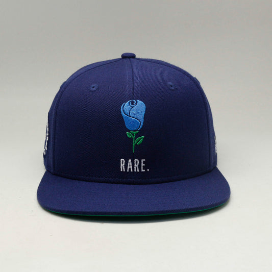 Rare Rose Snapback Navy Blue/Carolina Blue/White