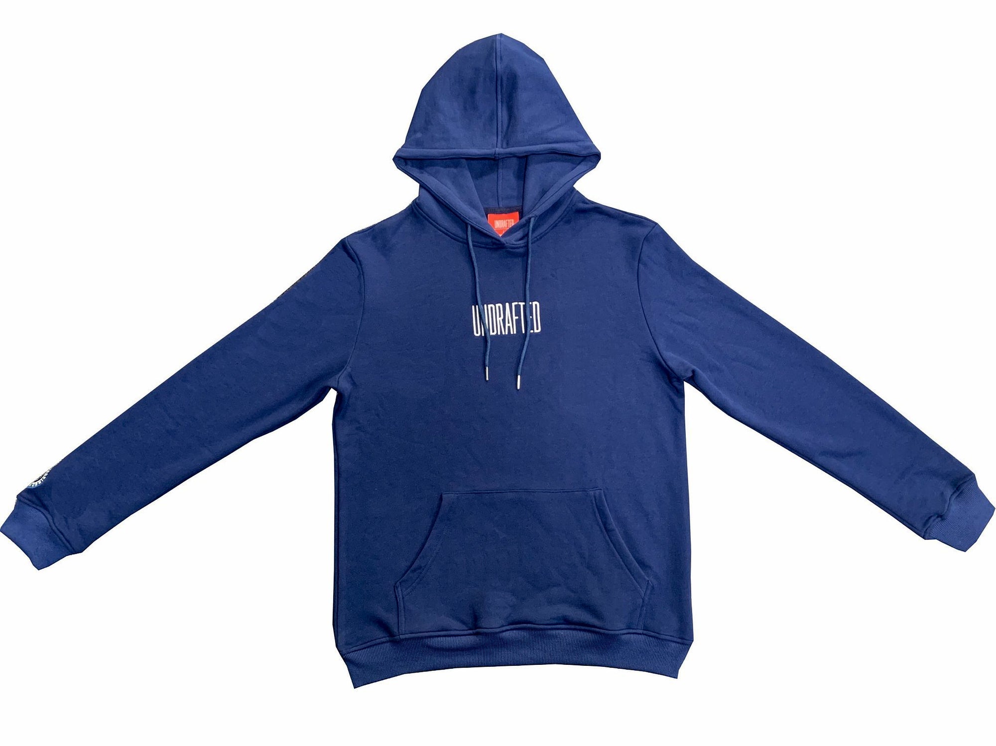 Undrafted Hoodie- Navy Blue/White