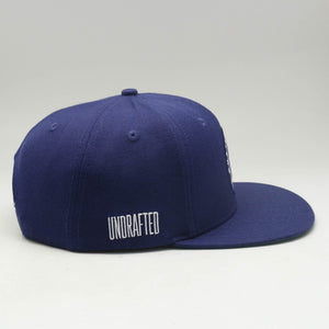 Inspired By The Hustle Snapback - Navy Blue/White
