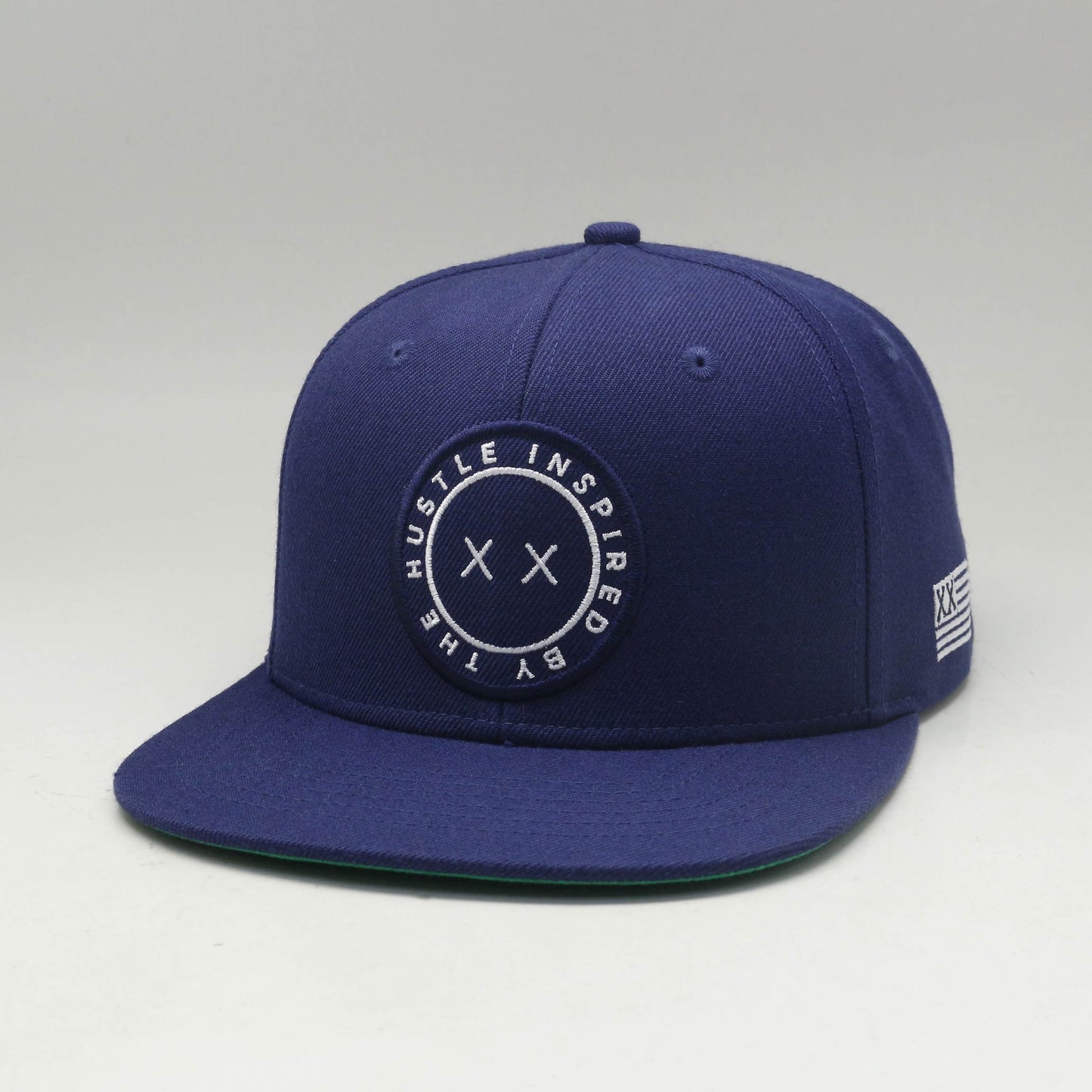 Inspired By The Hustle Snapback - Navy Blue/White