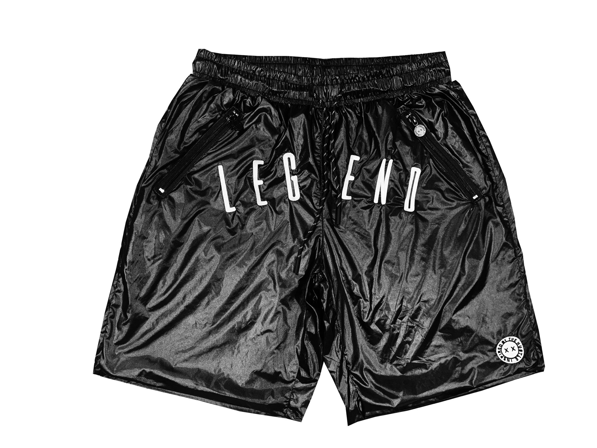 Legends Embroidered Shorts Black/White