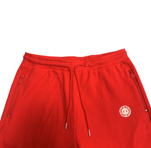 Embroidered Inspired Cotton Shorts Red/White