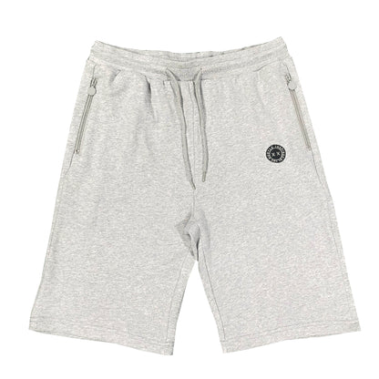 Embroidered Inspired Cotton Shorts Grey/Black