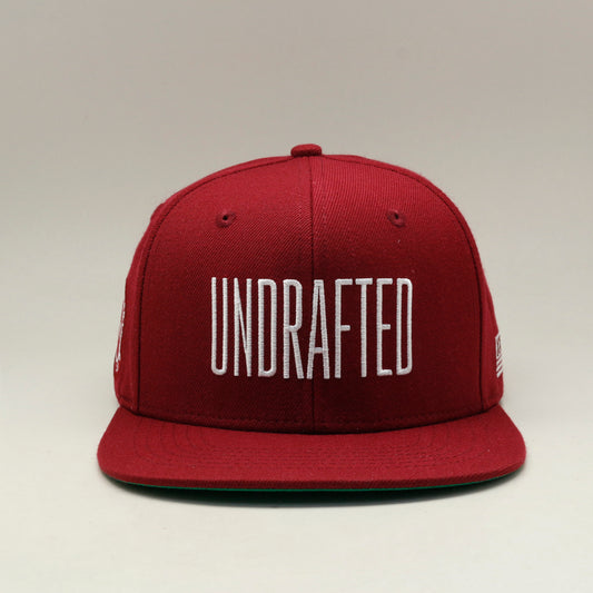 Undrafted Snapback - Maroon/White