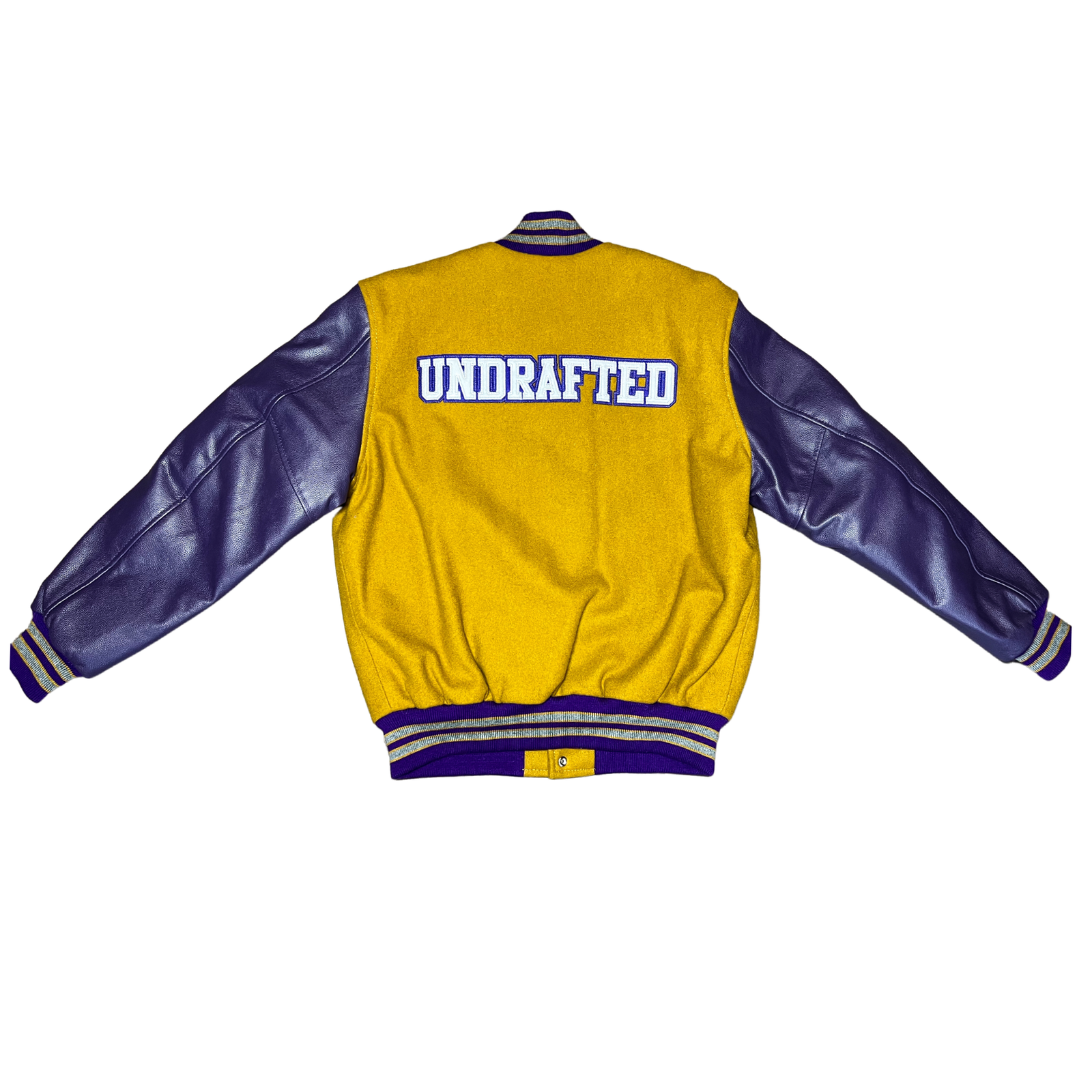 1 of 1 Gold/Purple Undrafted Varsity Jacket