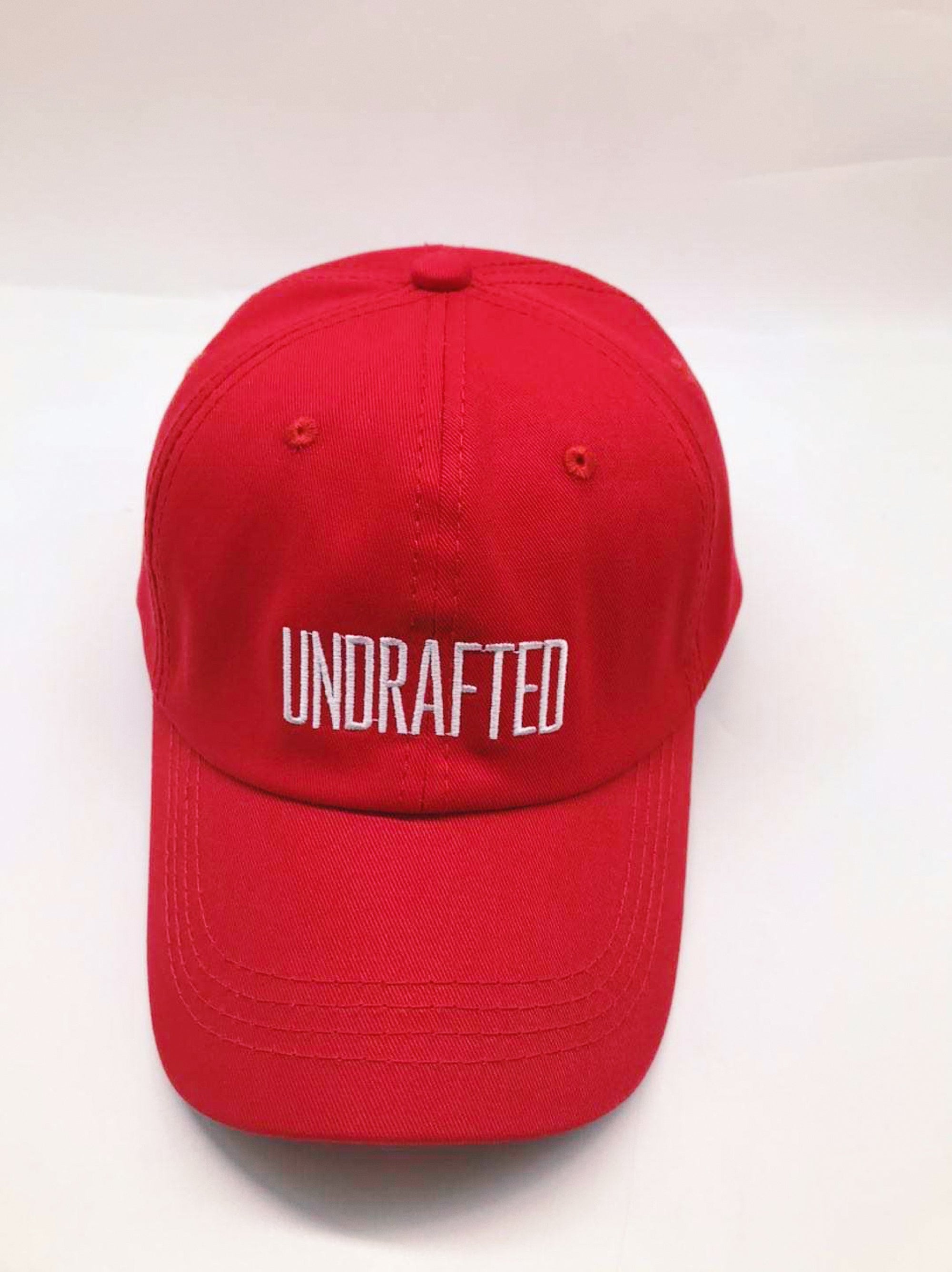Undrafted Dad Hat - Red/White